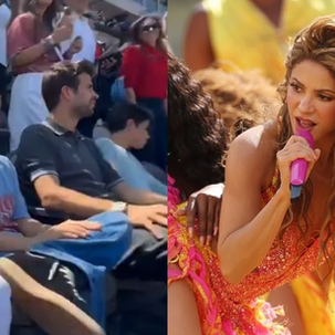 Así fue la reacción de Piqué al show de Shakira