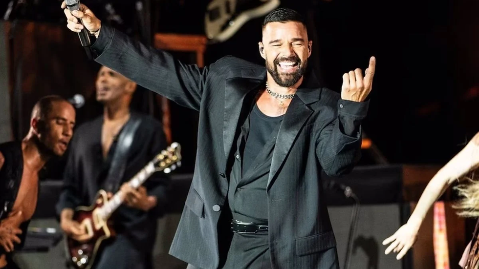 Ricky Martin en un concierto en 2026. Foto: EFE.