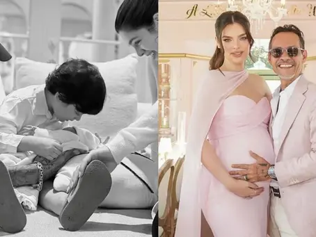 Marc Anthony le da la bienvenida a su octavo hijo, la segunda con Nadia Ferreira
