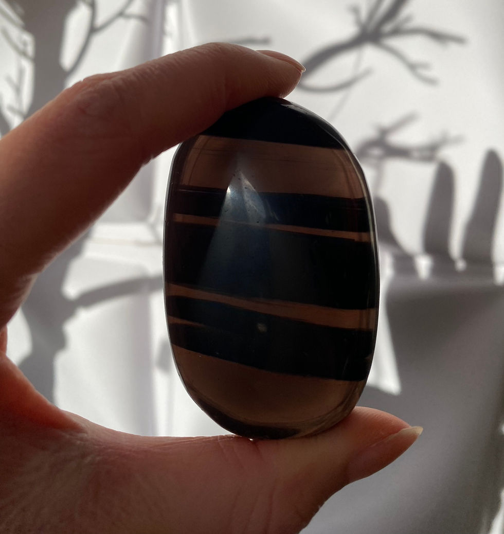 Midnight Lace Obsidian Palmstone