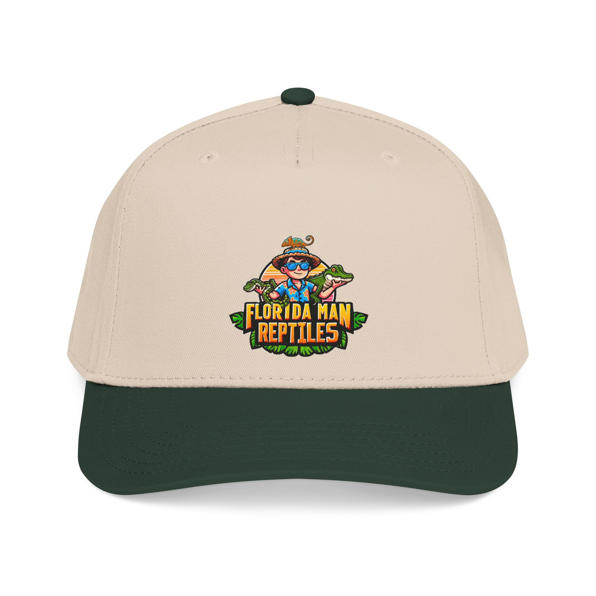 Florida Man Reptiles Mid Profile Baseball Cap — Florida Lover Hat