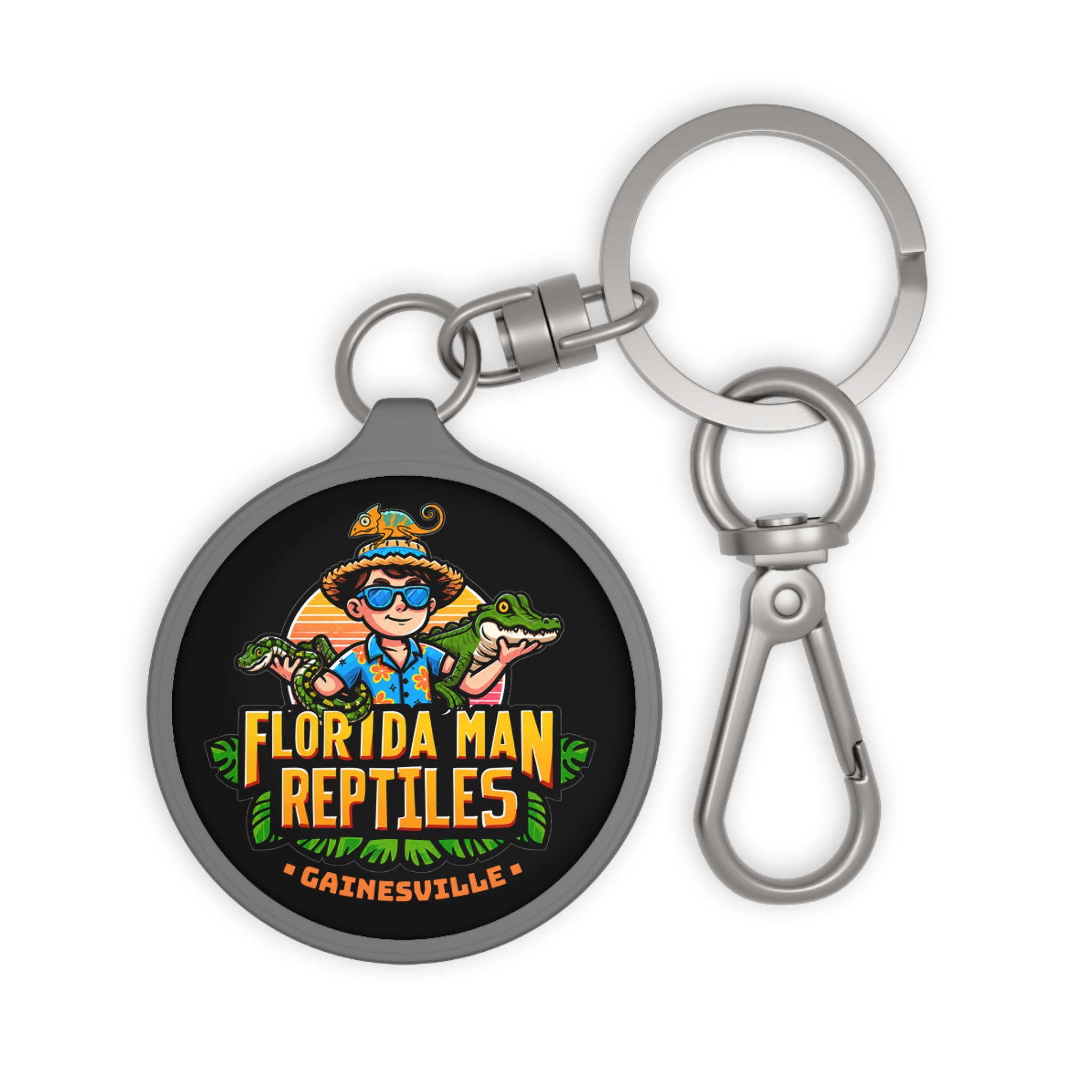 Florida Man Reptiles Keyring Tag