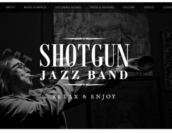 band website examples