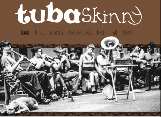 band website design company
