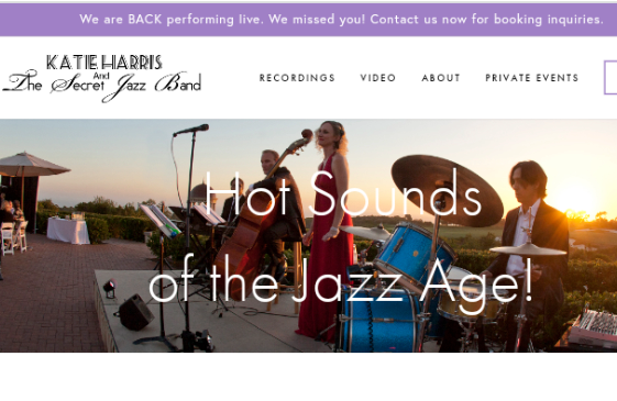 band website design