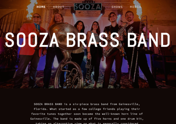 band website designer