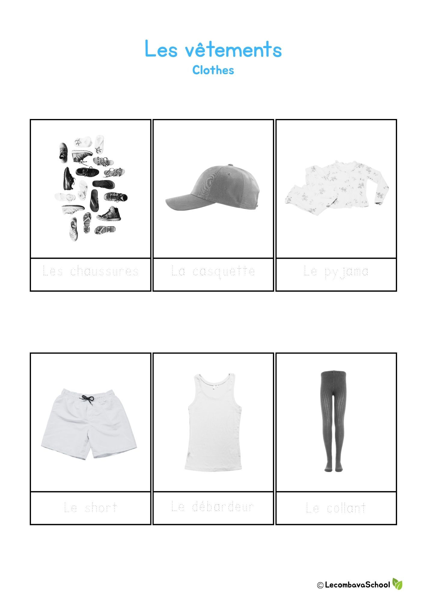 Activity - French Clothing Vocabulary