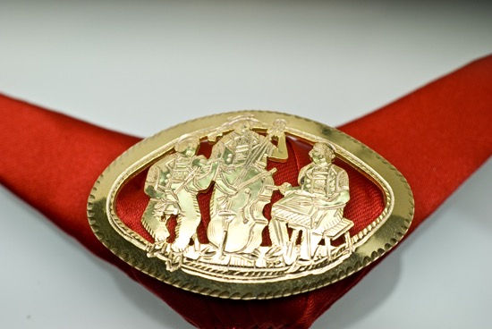 Sennenbrosche vergoldet