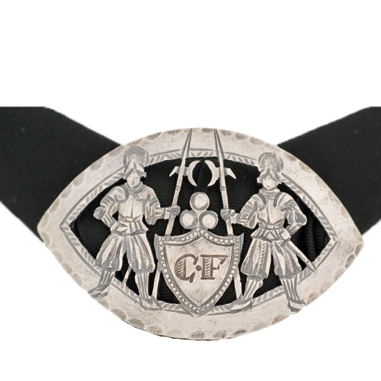 Sennenbrosche Silber