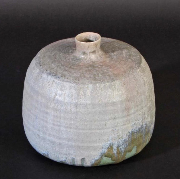 Saltglazed stoneware vase