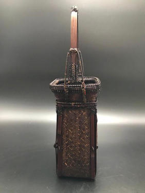 Bamboo flower ikebana basket