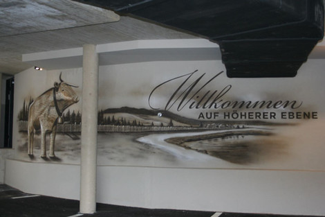 Mural Wandmalerei Hotel Pierer Tiefgarage | Teichalm