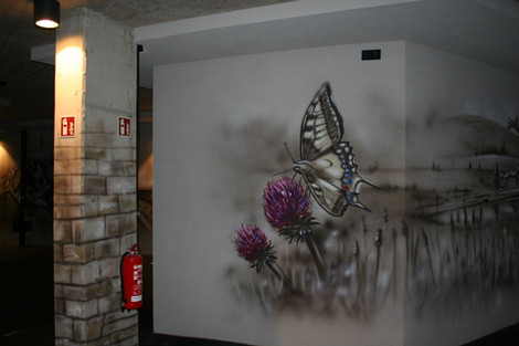 Mural Wandmalerei Hotel Pierer Tiefgarage | Teichalm