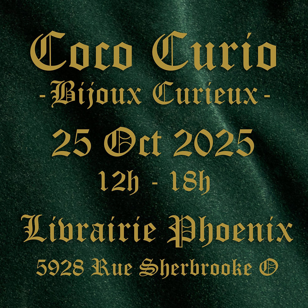 Boutique éphémère de bijoux avec Coco Curio § Jewellery Pop-up Shop with Coco Curio