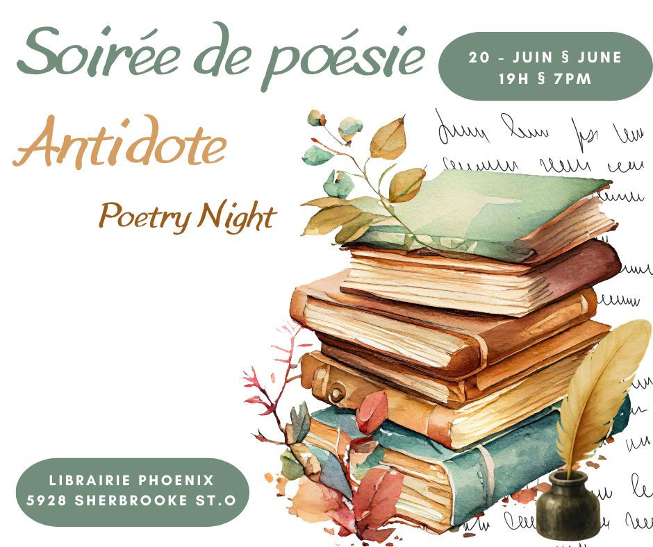 Soirée de poésie Antidote Poetry Night