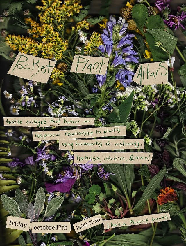 Pocket Plant Altars / Autels de poche pour plantes