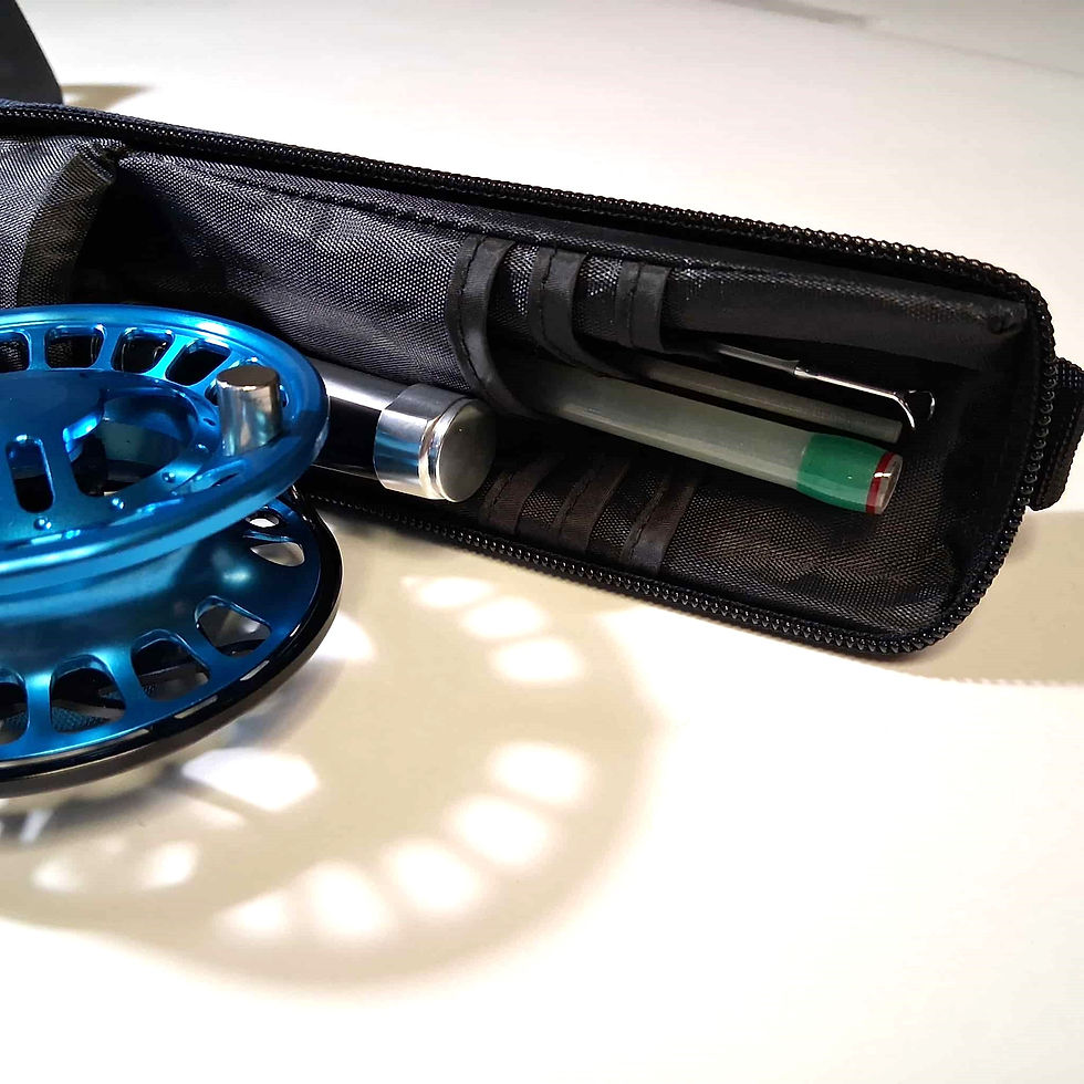Miniature : Tube en Cordura pour canne à moucher avec pochette pour moulinet