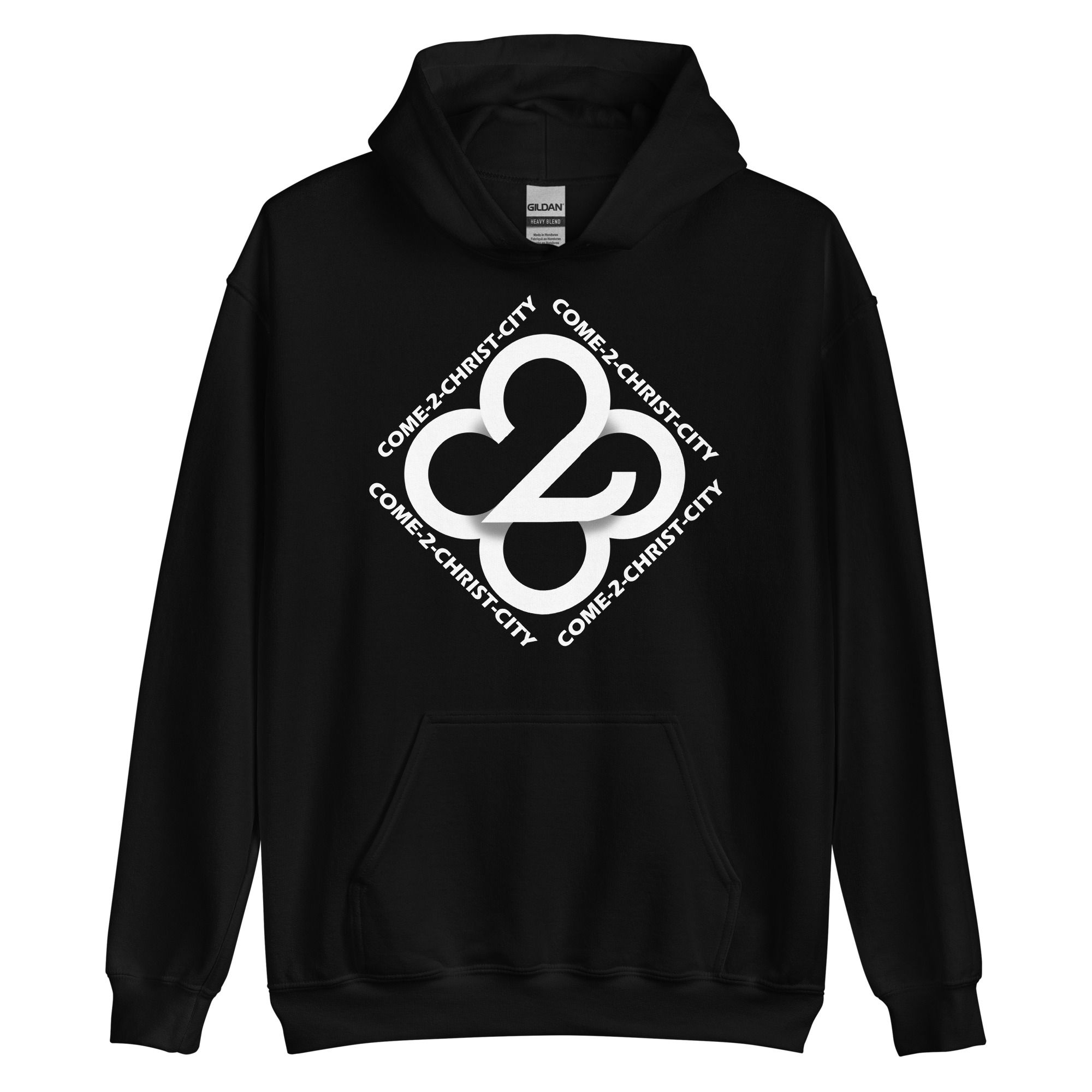 Come-2-Christ-City || Black Hoodie