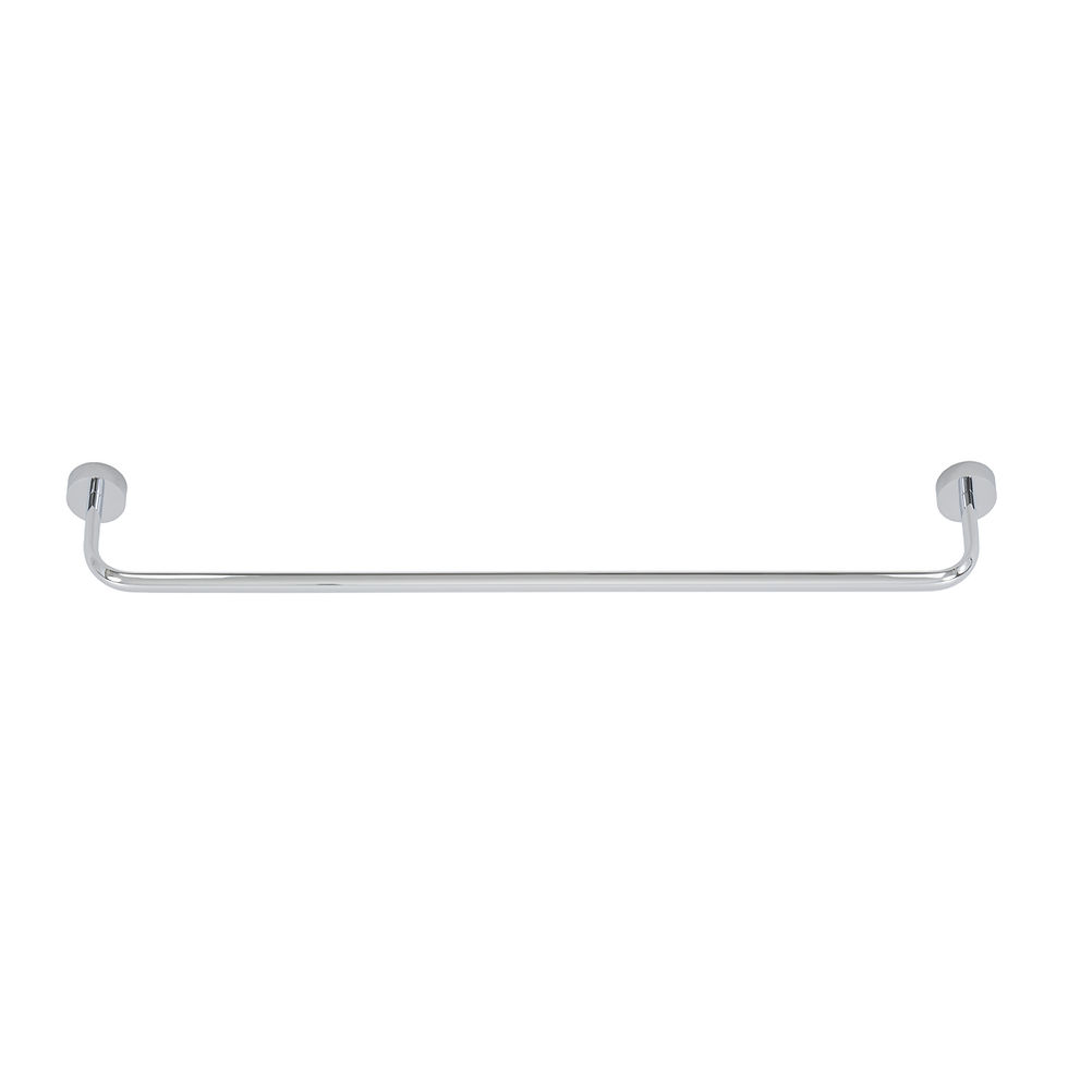 Italia Collection Amalfi 24 inch Towel Bar in chrome finish model AM6601 on white background