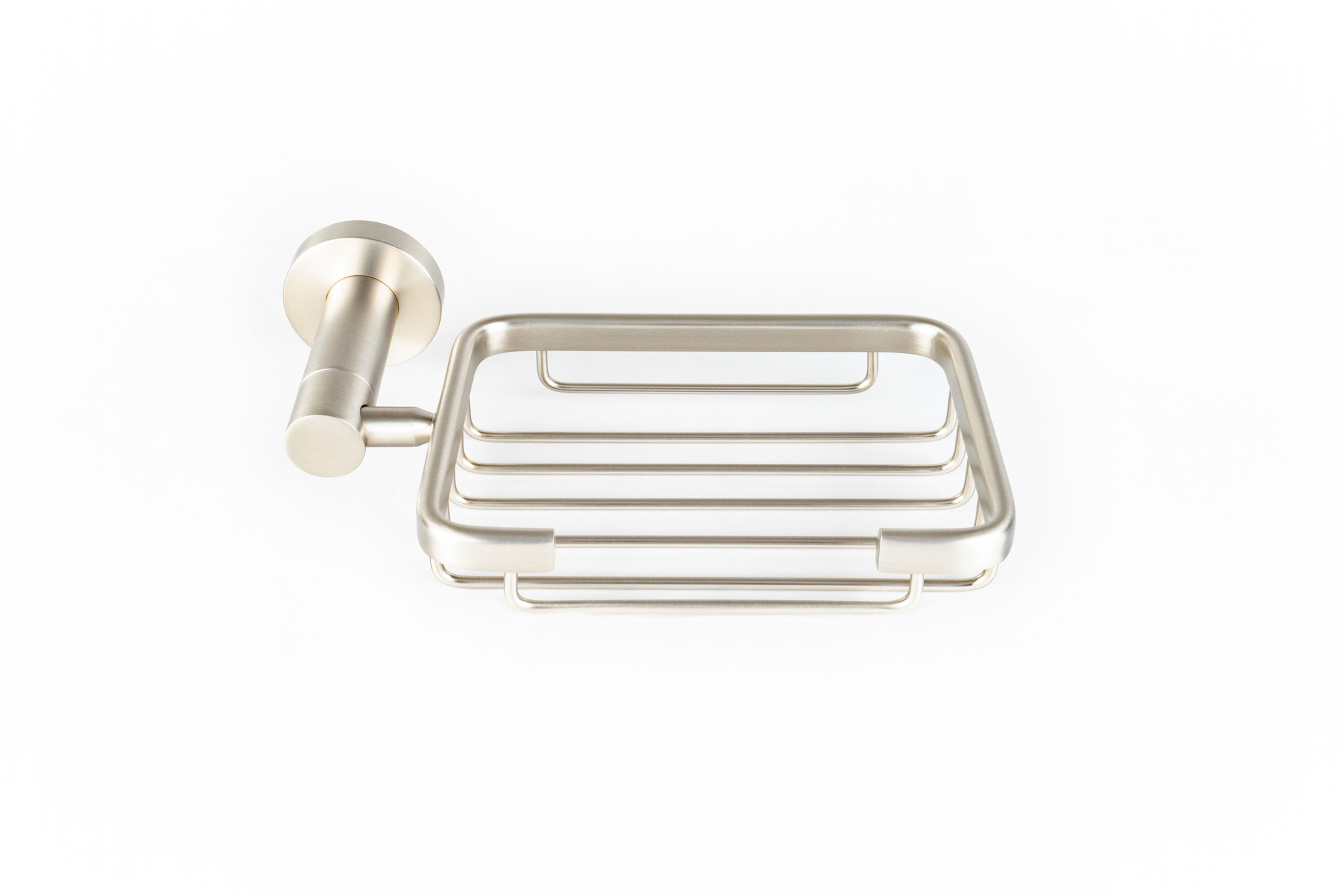 Venezia Soap Basket, Brushed Nickel