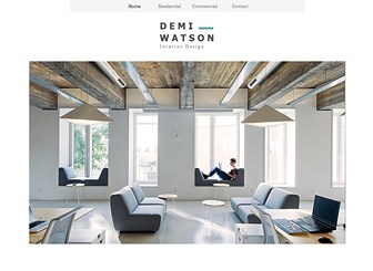 Interior Design Portfolio Website Template Wix