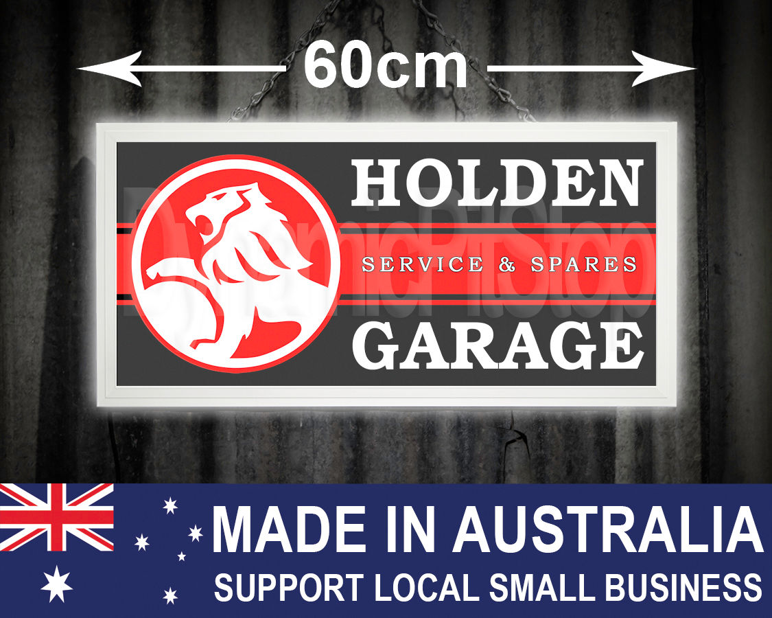 Illuminated Holden Garage Sign