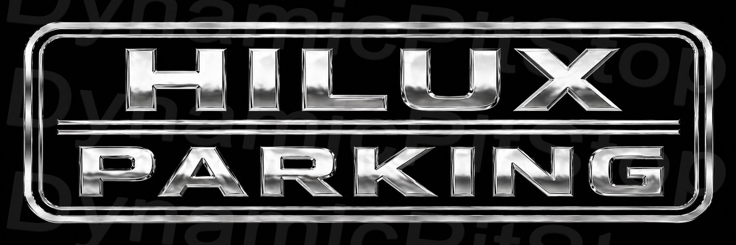 Toyota Hilux Parking Tin Metal Sign- Workshop decor- Australian made