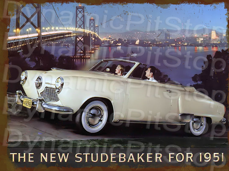 Studebaker Rustic Tin Sign Man Cave Garage Australian Made