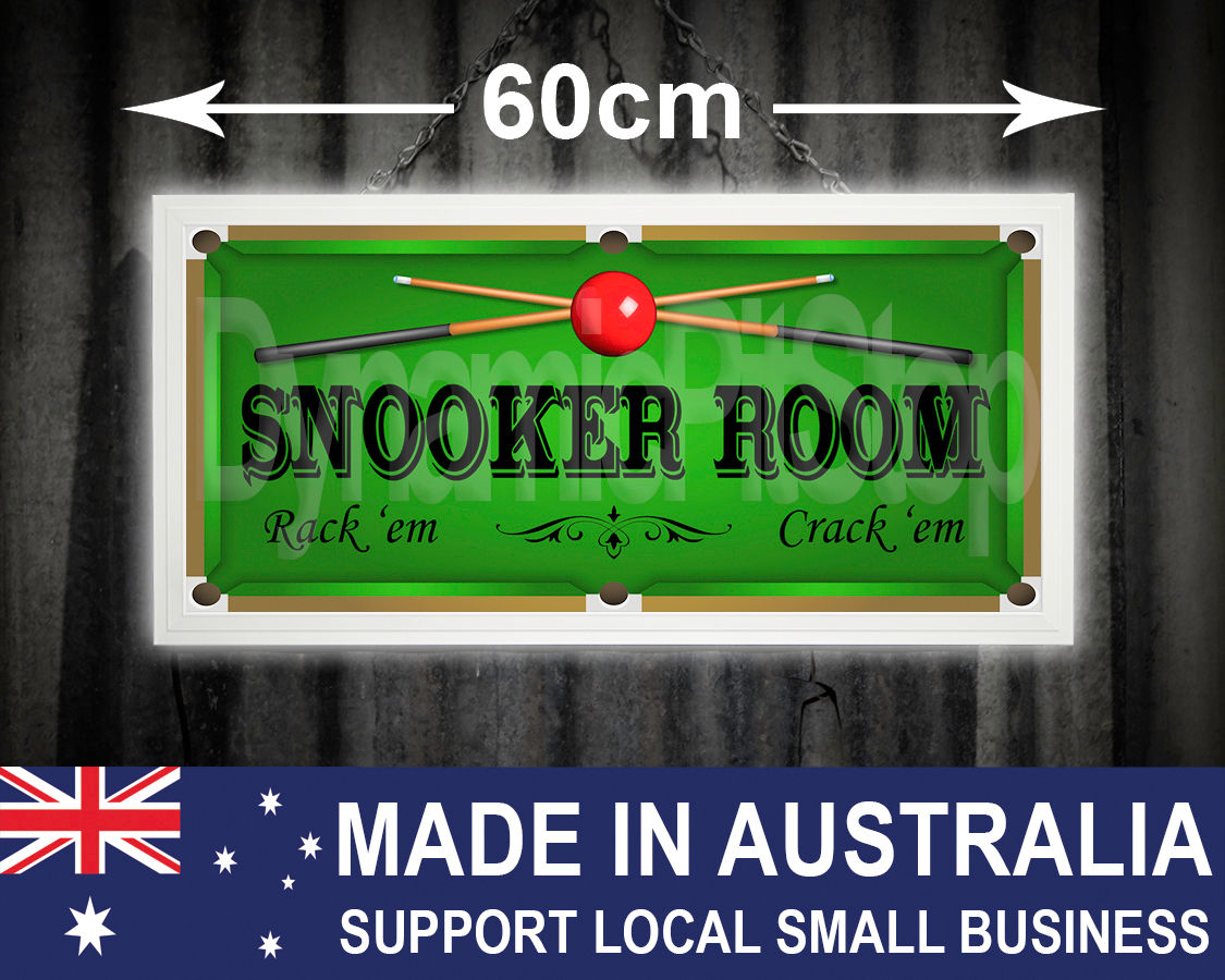 Illuminated Snooker Room Sign