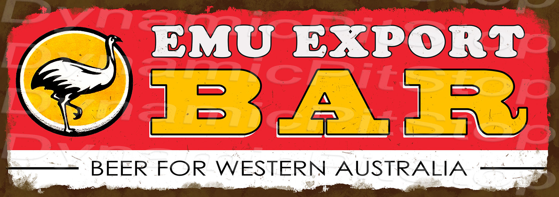 Emu Export Rustic Sign Bar Man Cave Garage Workshop Australian Made