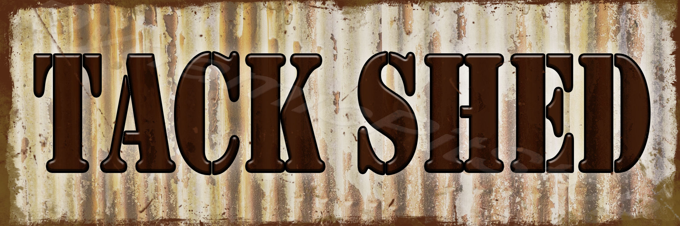 Tack Shed Rustic Tin Sign Workshop, Garage, Man Cave, Farm
