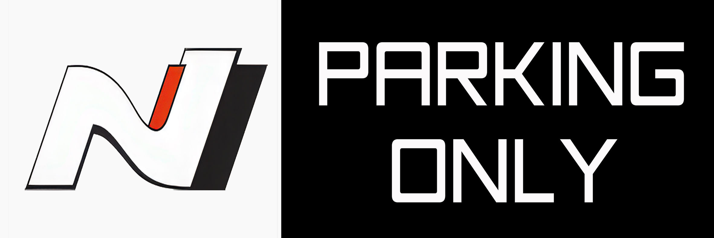 N Parking Hyundai JDM Tin Sign Garage Workshop Australian Made