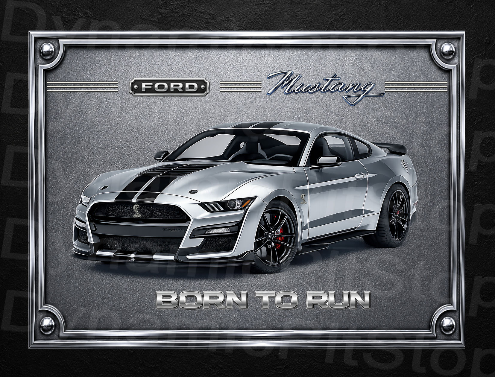Ford Mustang Tin Sign Australia Made