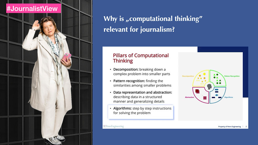 The importance of "computational thinking" in modern journalism