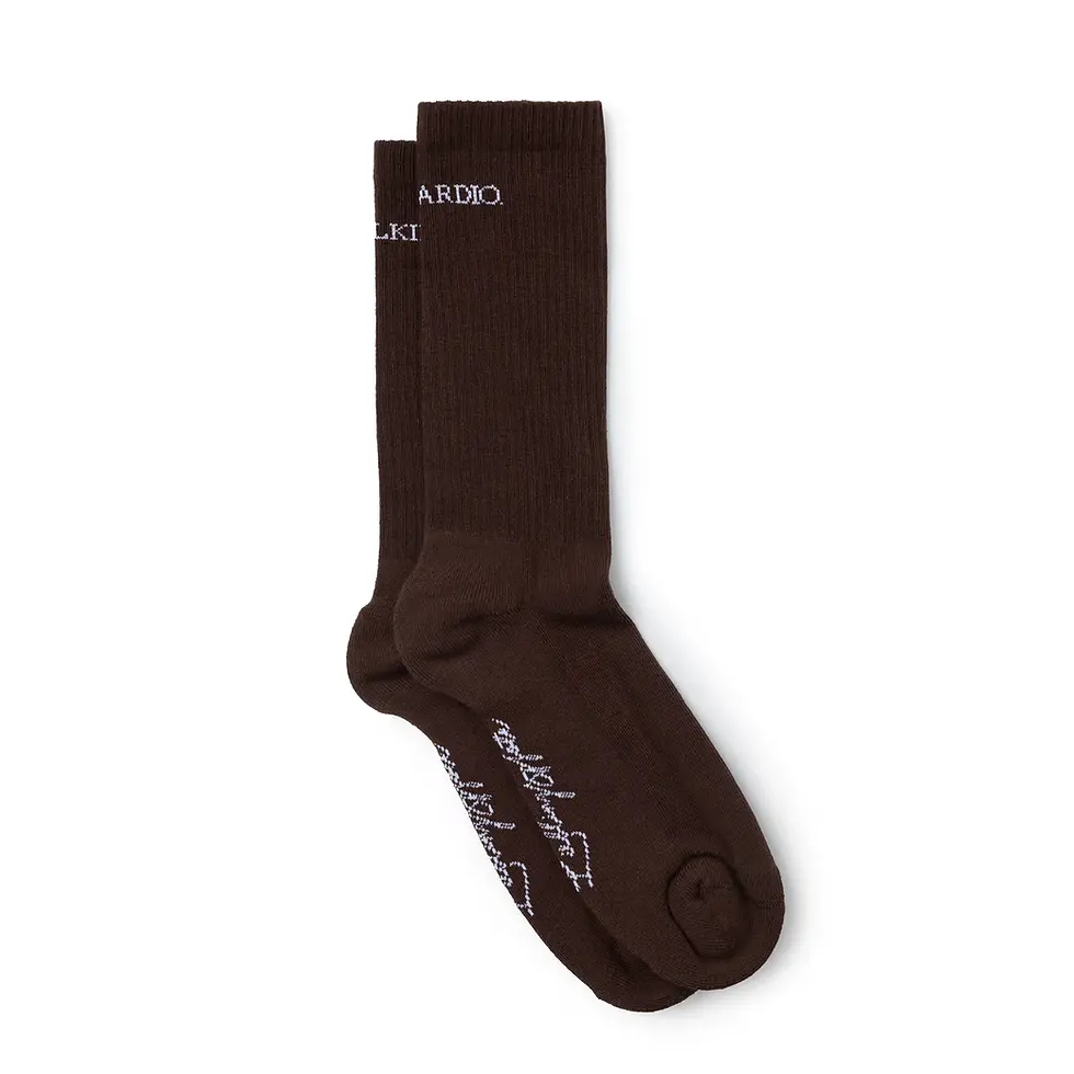 Miniaturbild: Socken "Dog Walking Is My Cardio" braun