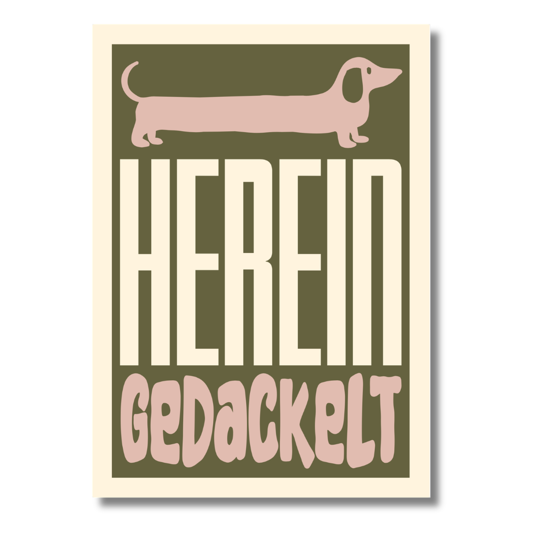 Postkarte "Hereingedackelt"