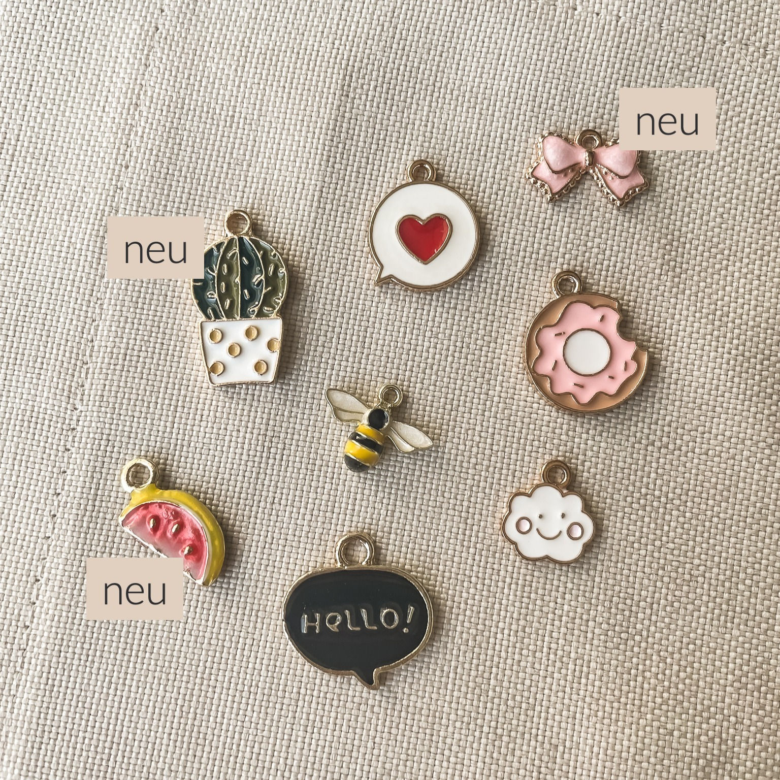 Emaille Anhänger - einzeln