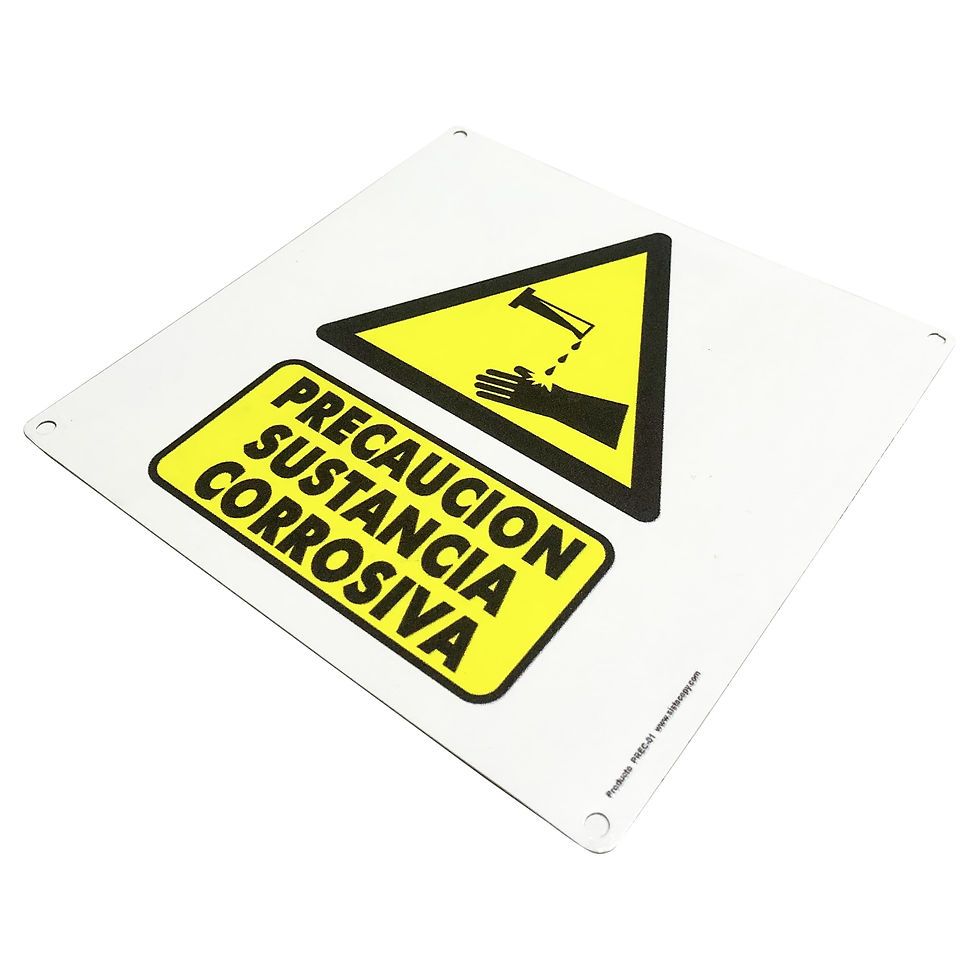 Miniatura: Precaución Sustancia Corrosiva
