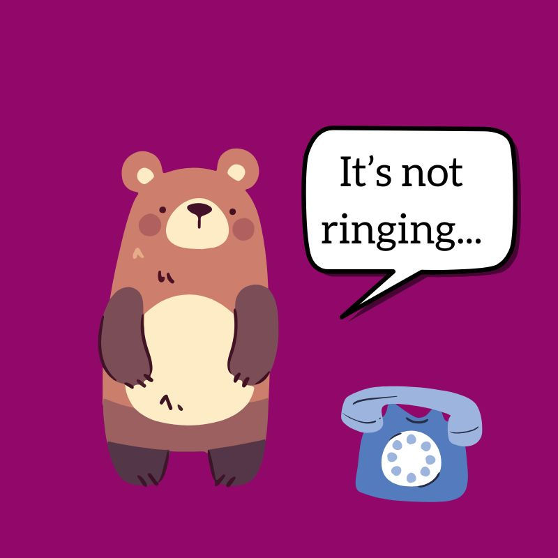 Bear with us, phoneline still down!