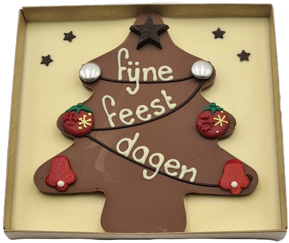 Kerstboom van chocolade