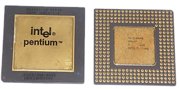 Intel pentium gold plated chip