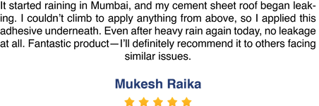 Mukesh Raika's name displayed with a perfect 5-star rating.