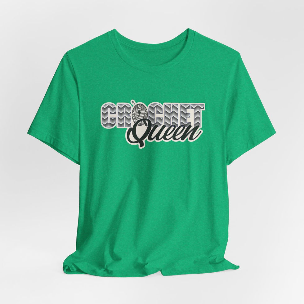 Thumbnail: Proclaim Your Title: Crochet Queen T-Shirt