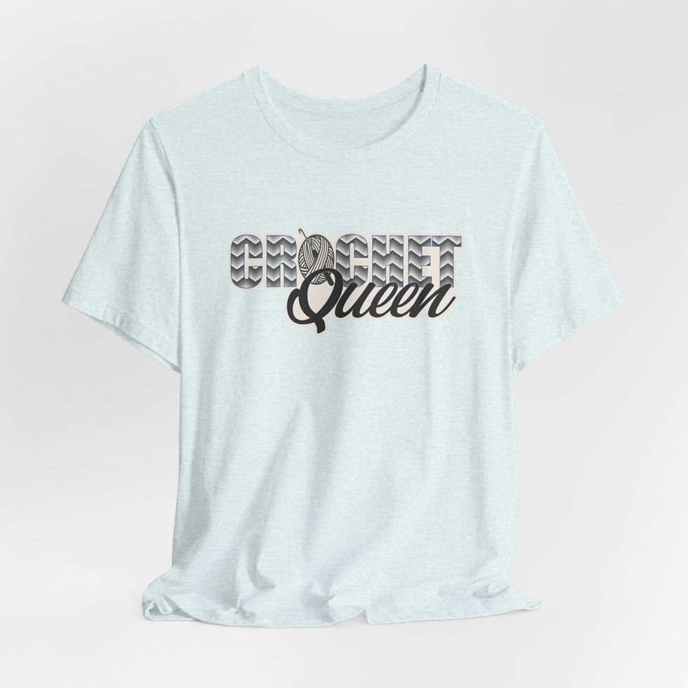 Thumbnail: Proclaim Your Title: Crochet Queen T-Shirt
