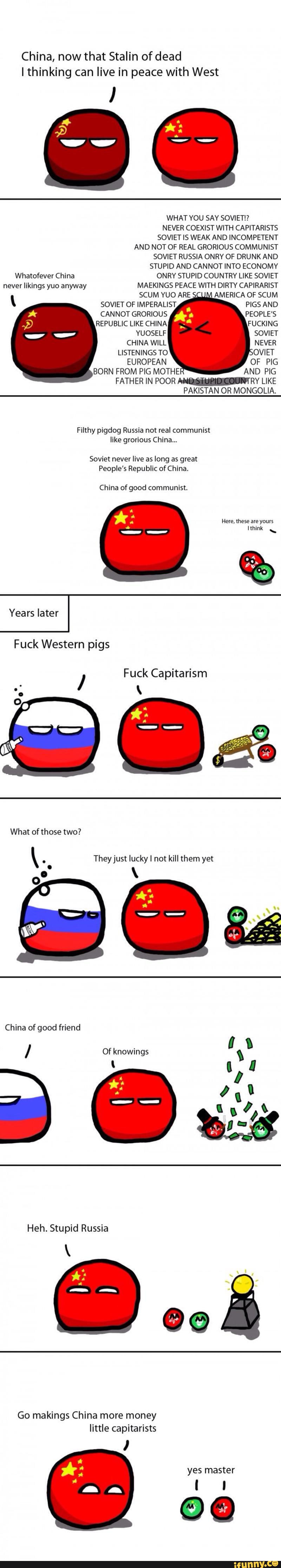 Да здравствует вечная, нерушимая дружба и сотрудничество между великими народами СССР и КНР!  “輸 [蘇]” 中兩國偉大人民之間永恆的， 牢不可破的友誼和合作萬歲！