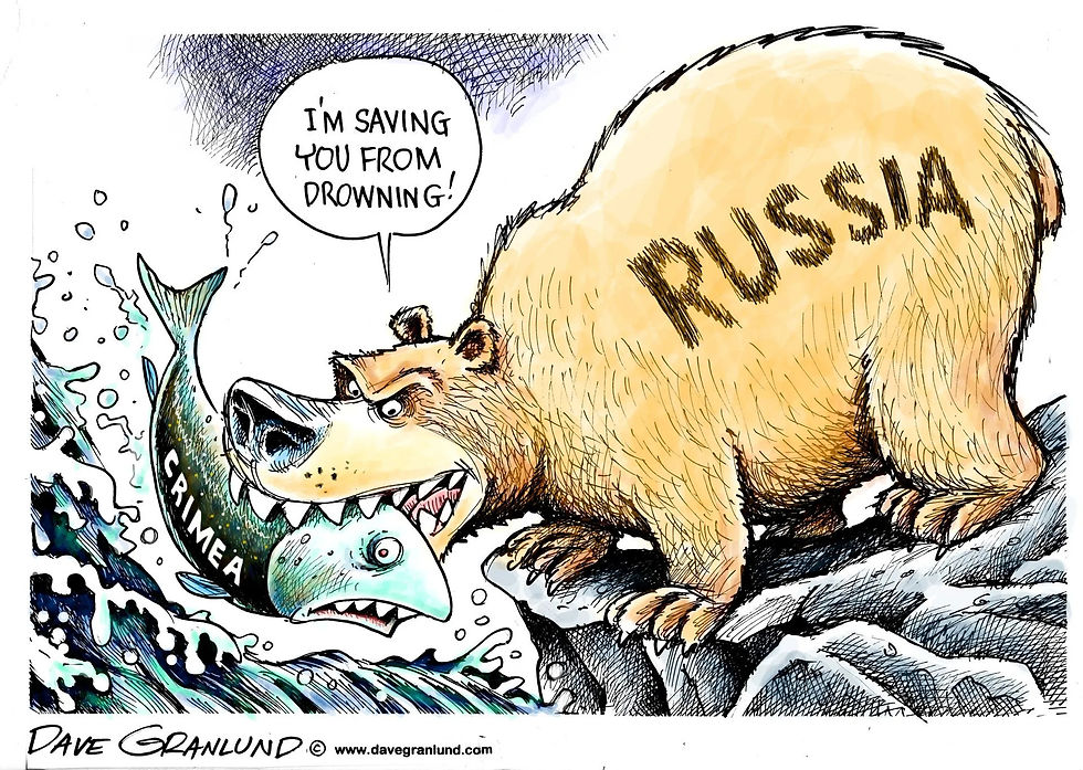 Crimean Peninsula Annexation Russia Ukraine Bear Fish