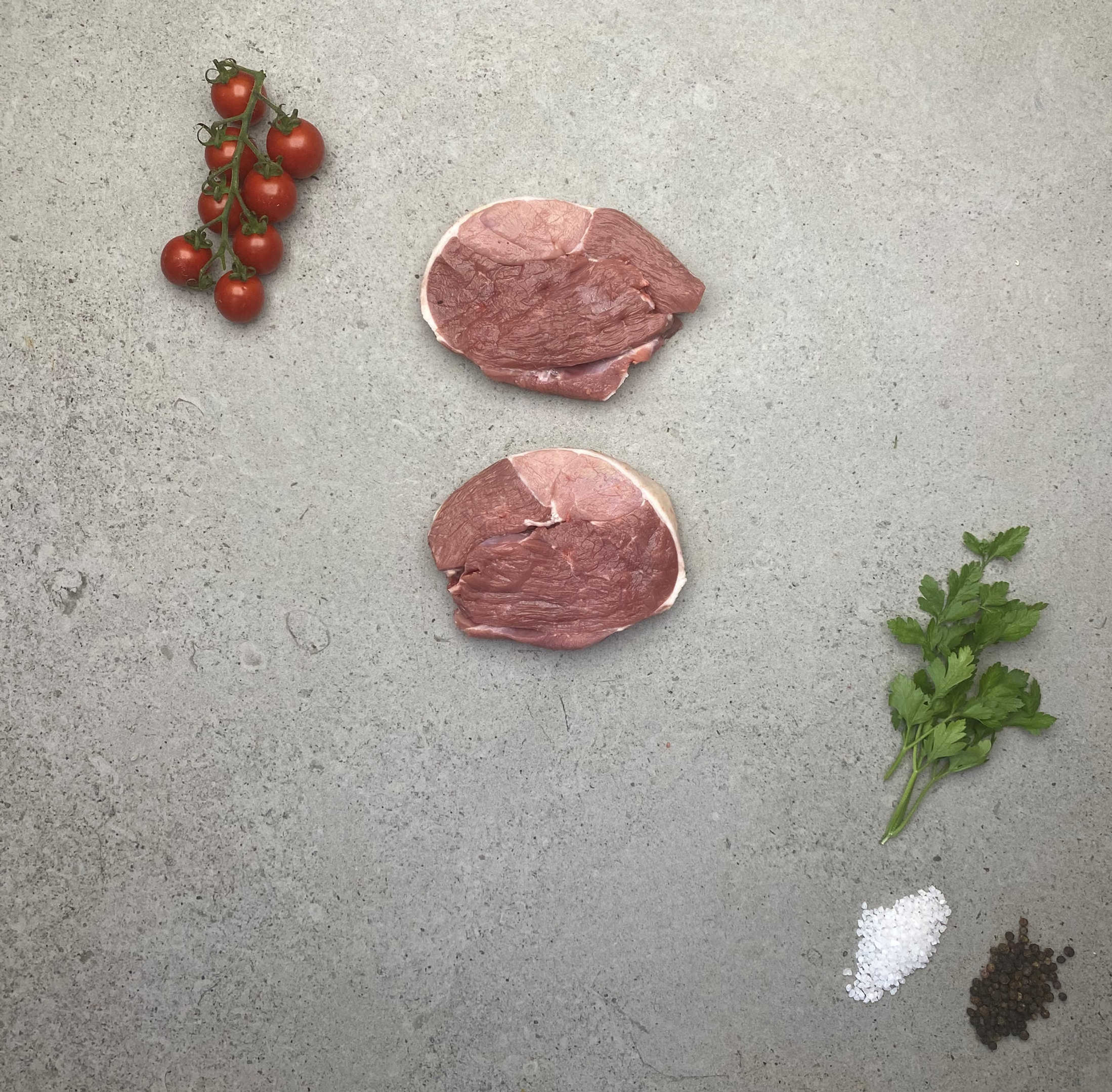 Lamb Leg Steaks Plain or Minted (2 x 225g)