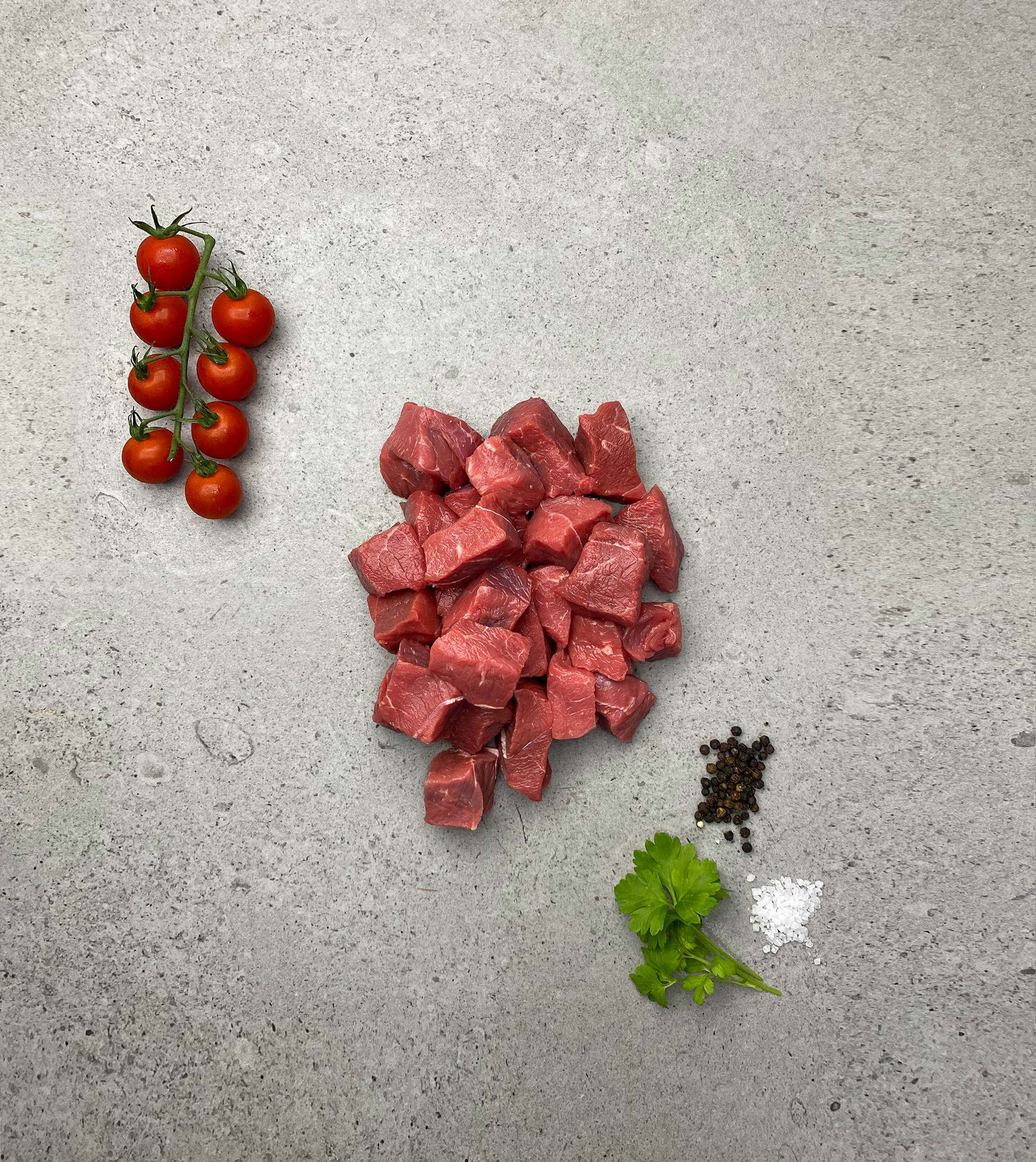 Beef Stewing Steak 500g