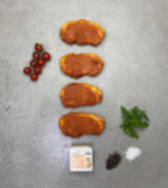 Pork Steaks Sticky Maple Glazed (560g) + Pot of Honey Mustard Sauce 90g