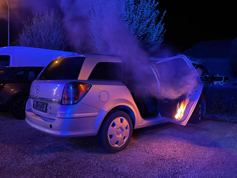 Fahrzeugbrand rasch gelöscht in Ansfelden